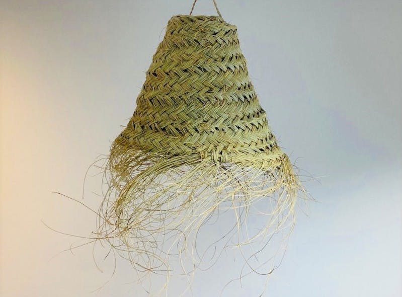 Esparto grass cone lamp - Image 3