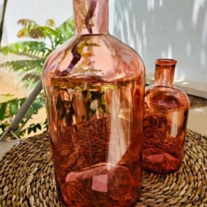 Botella retro rosado