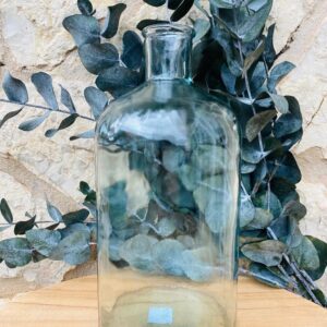 Botella retro transparente 28cm