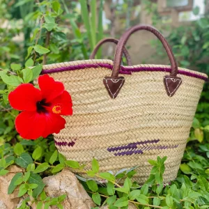 Handmade 10 Twists Handmade Basket with Touches of Color