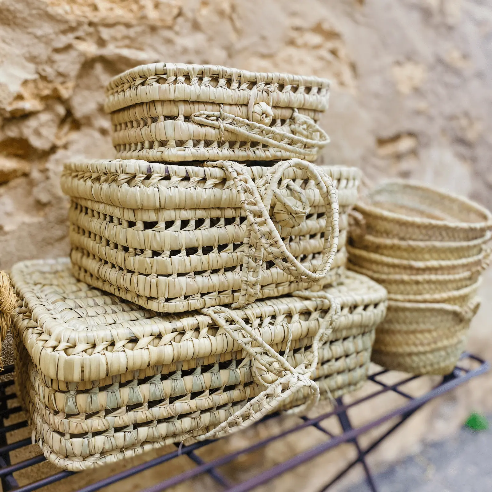 Briefcase - Large Palm Picnic Basket