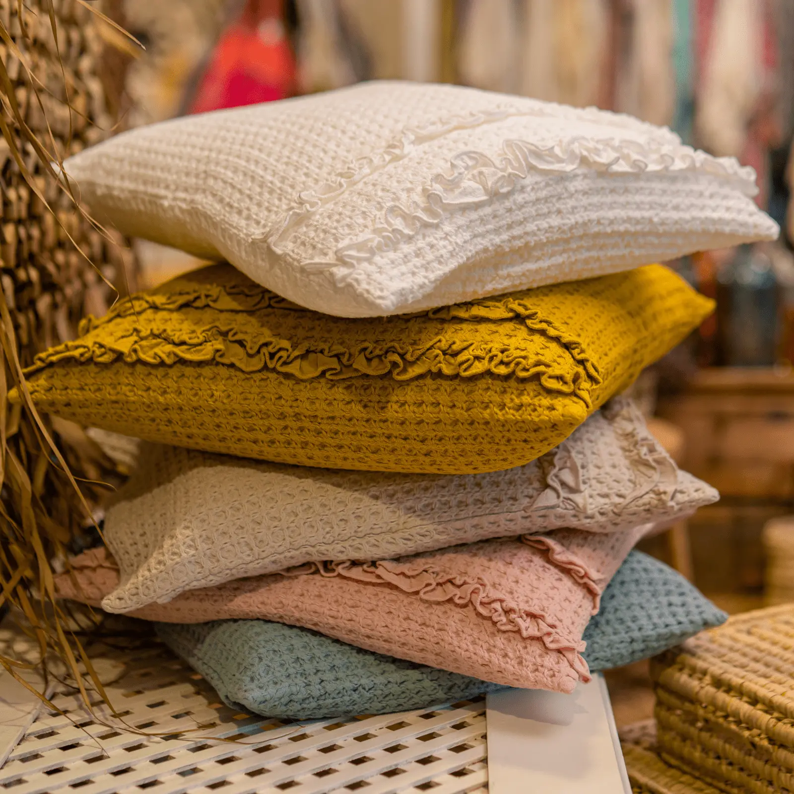 Serres White Cushion Cover