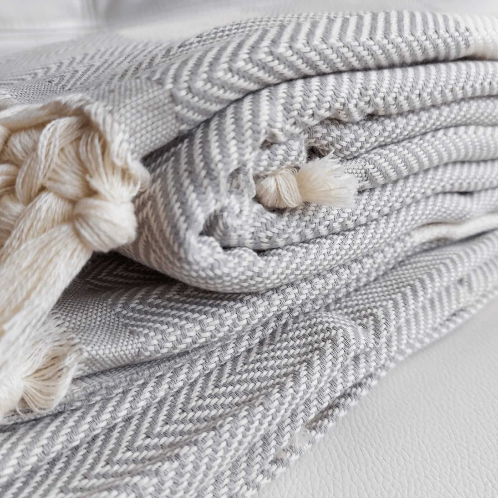 Oceanic Blanket Light Gray - Image 3