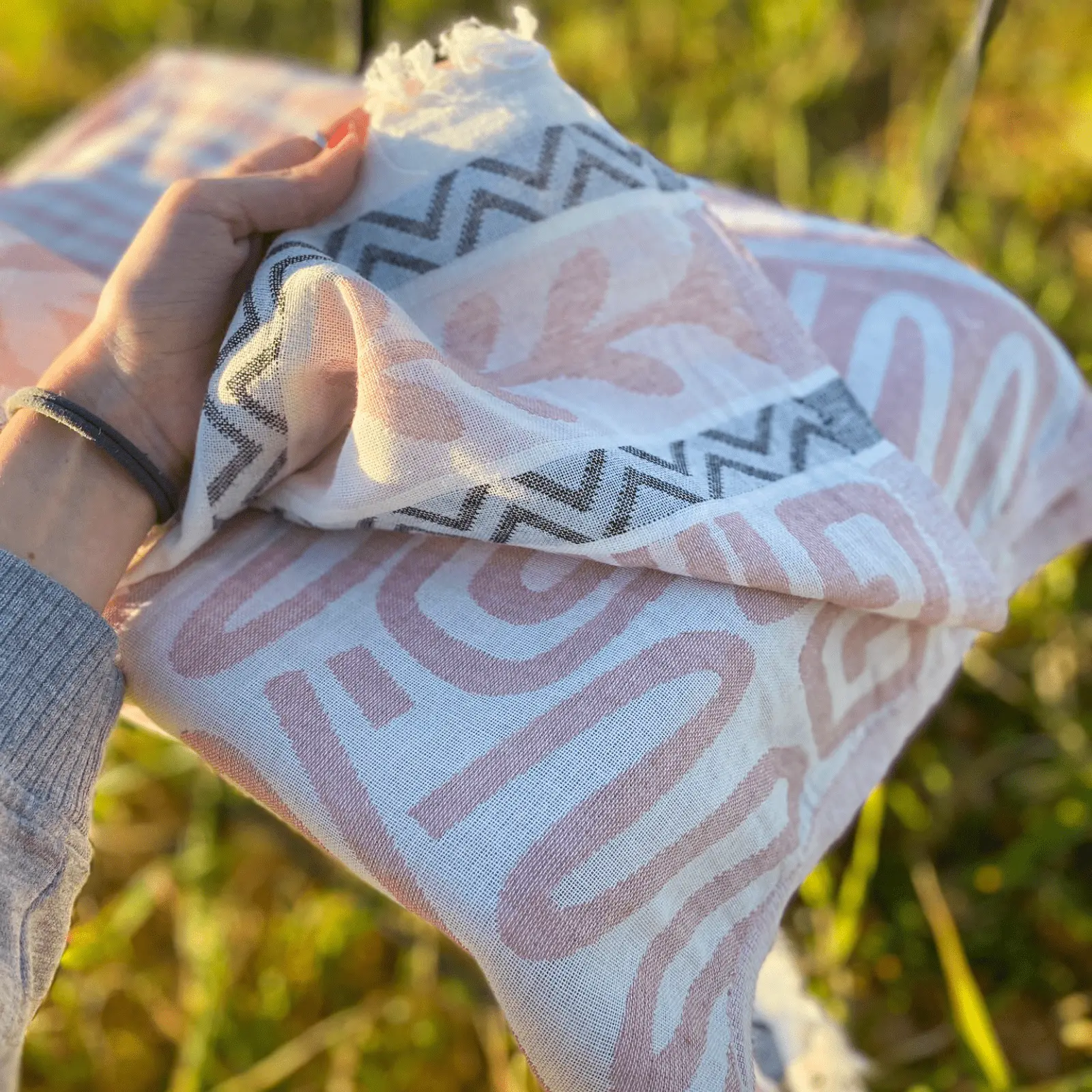 Fular Turco Peshtemal Towel - Color Rosa - Imagen 3