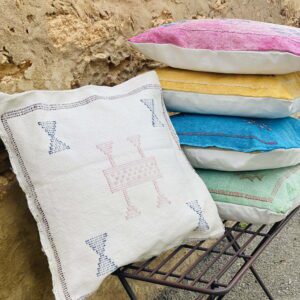 Cojin de Seda Color Beige