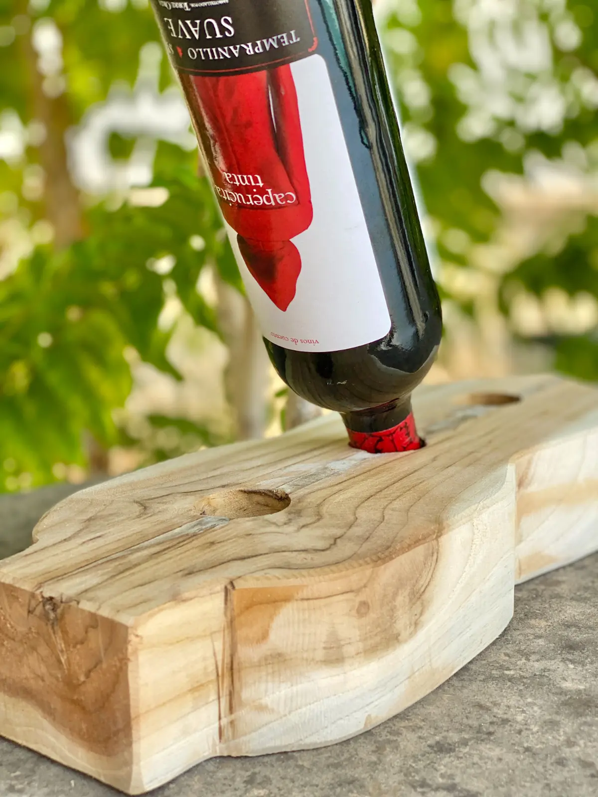 Botellero de madera de teka - Imagen 2