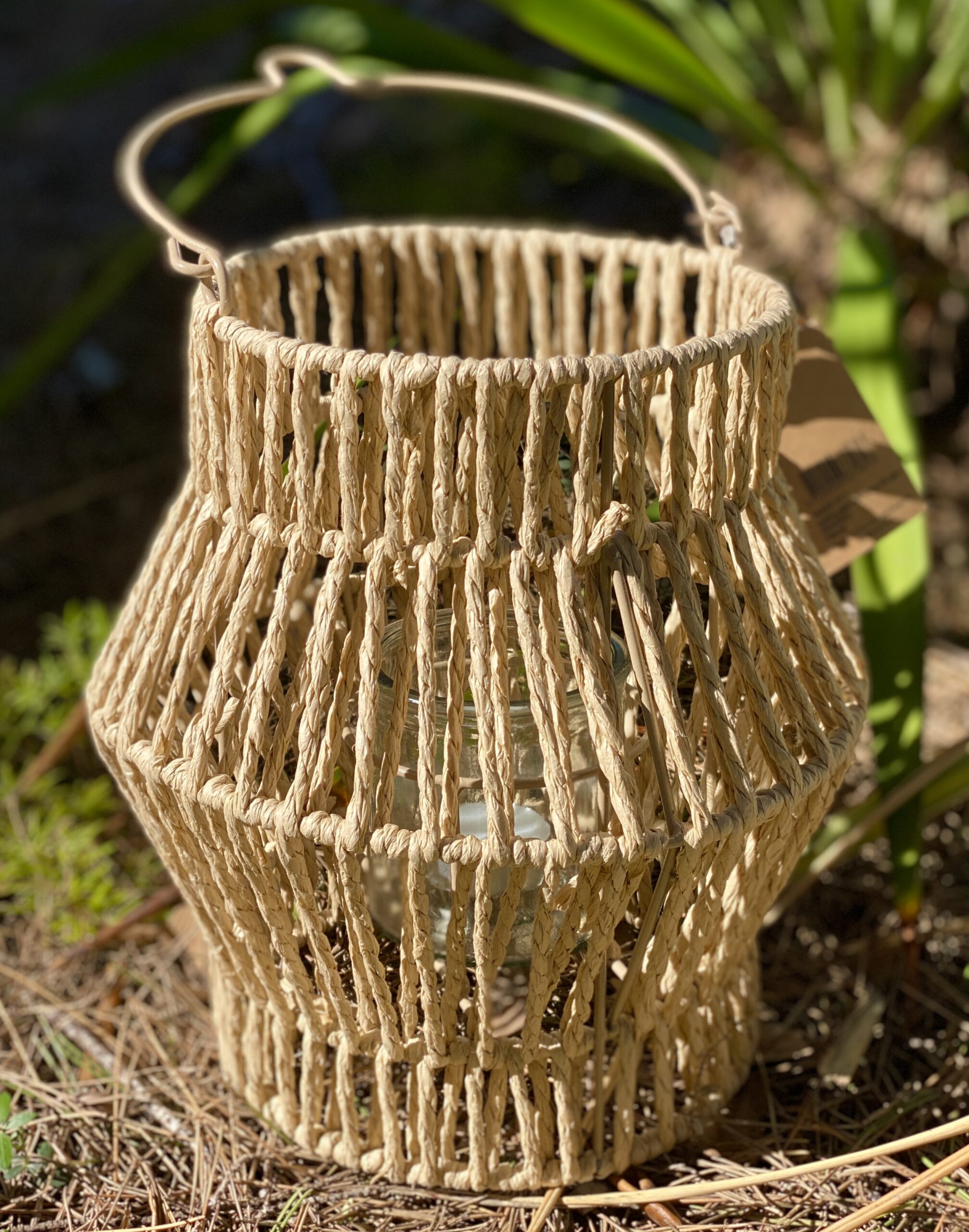 Paper Rope Lantern with Crystal