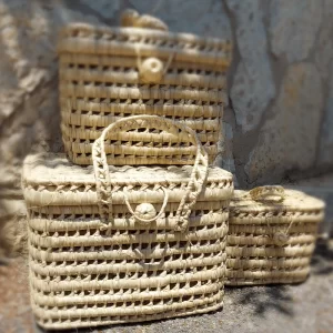 Cesto de Picnic Grande de Caña