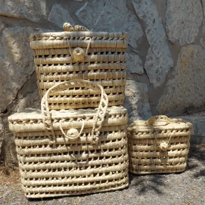 Cesto de Picnic Pequeño de Caña