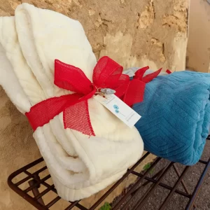 Beige Sofa Throw Blanket