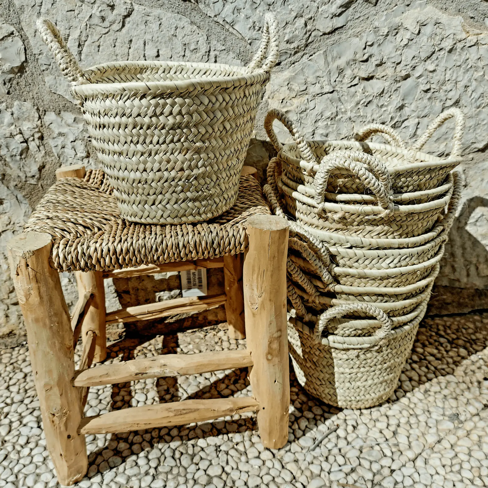 Palm Basket with small handle