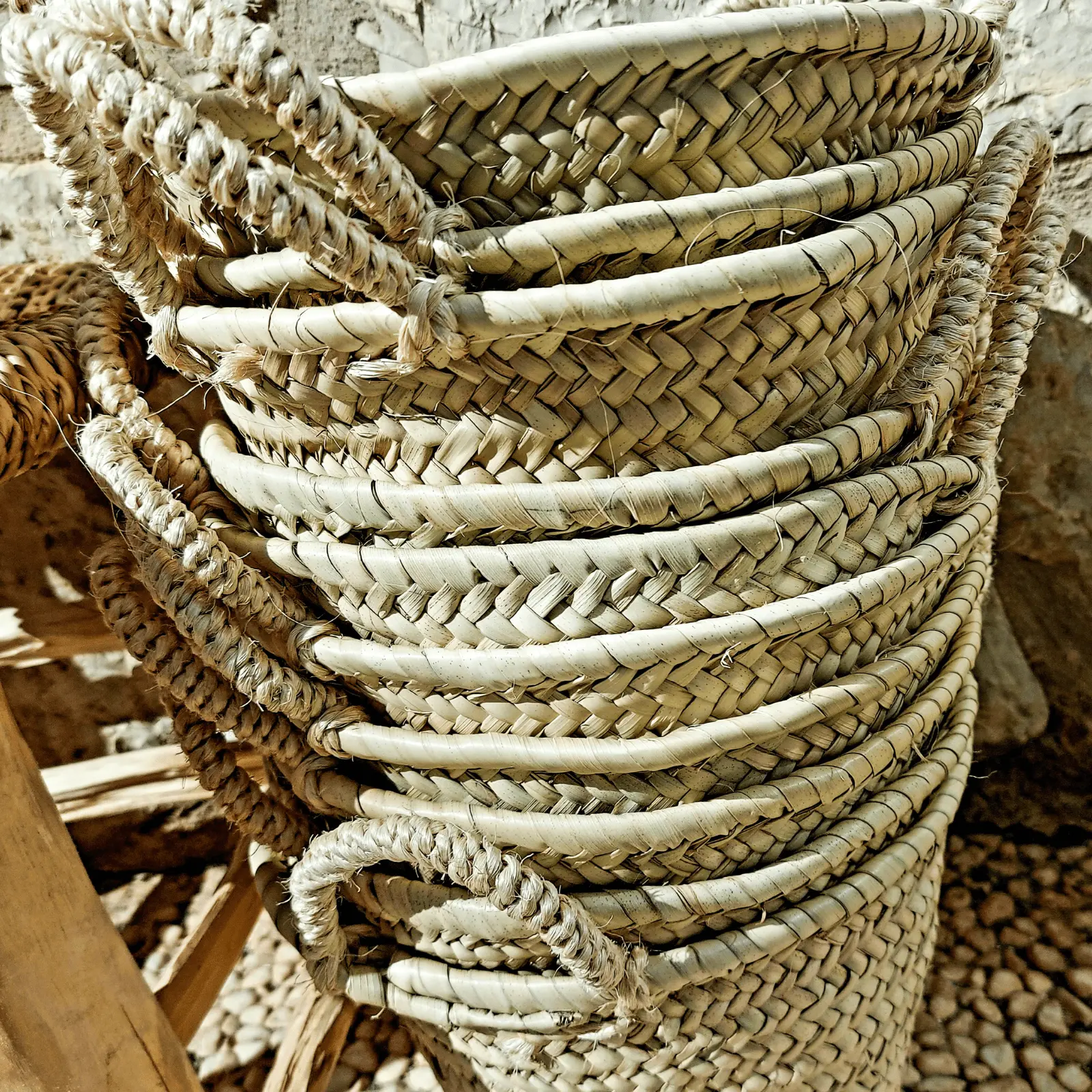 Palm Basket with small handle - Image 5