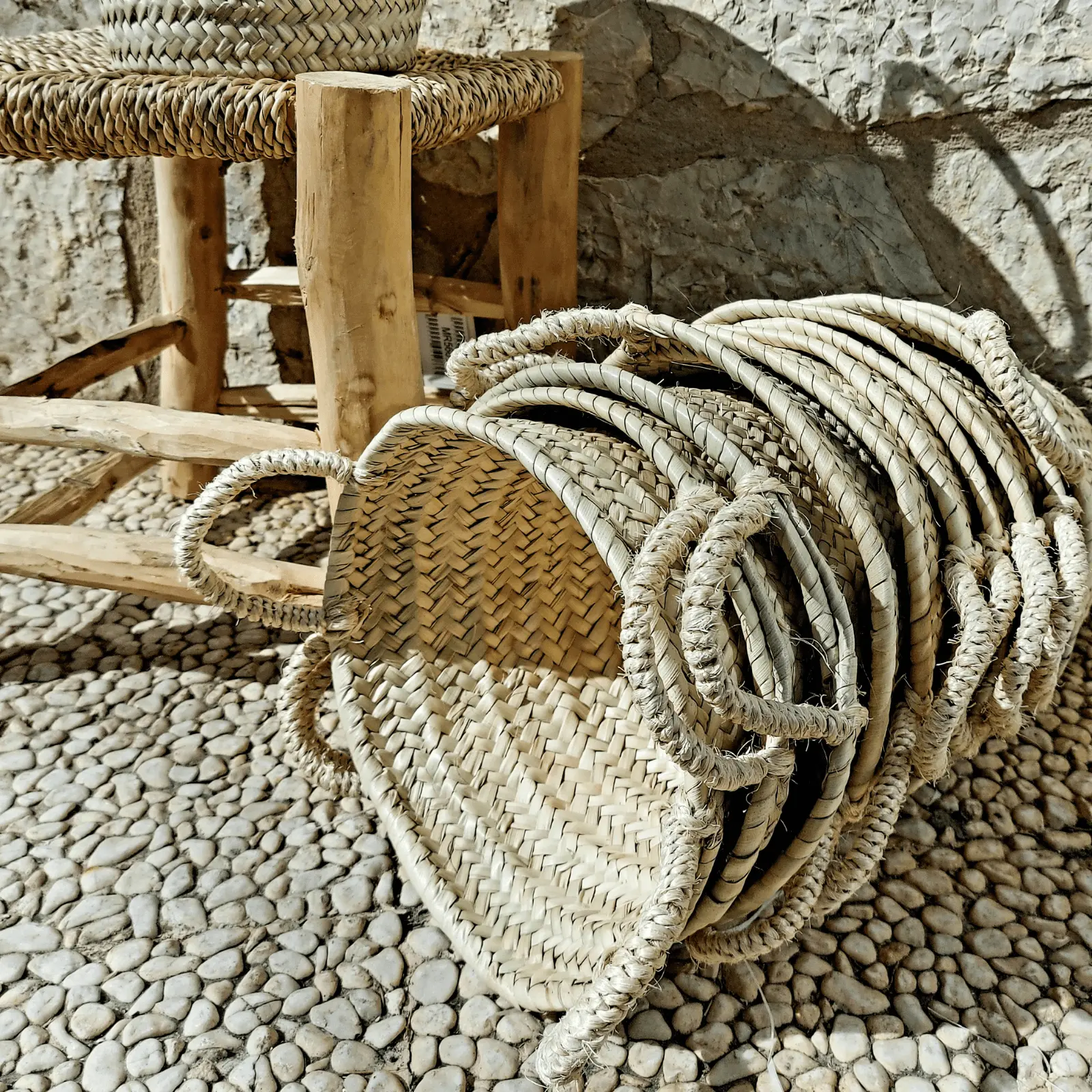 Palm Basket with small handle - Image 6