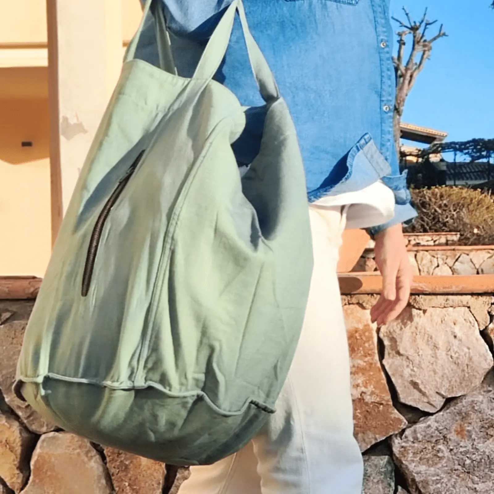 Rustic Cotton Tote Bag - Image 10