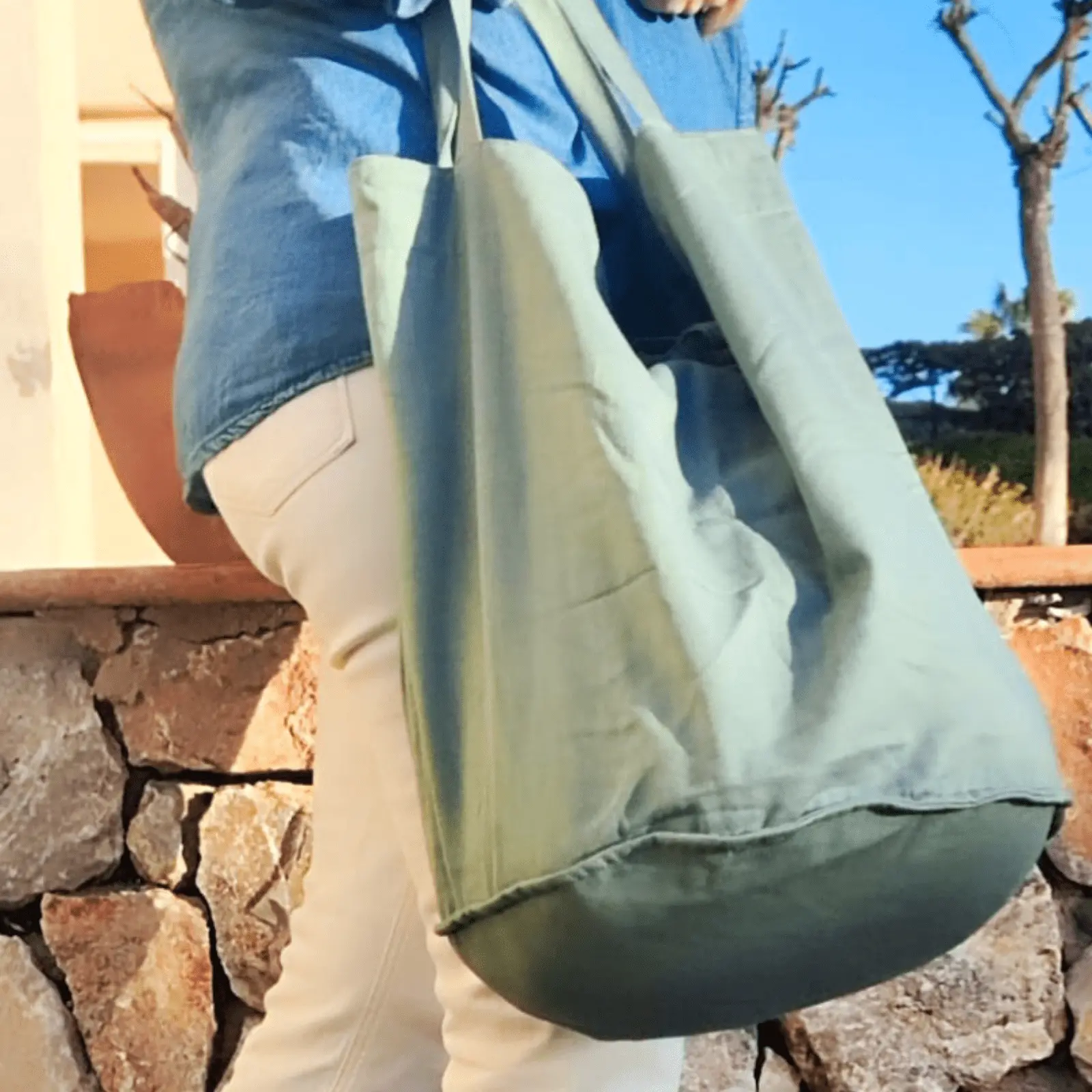 Rustic Cotton Tote Bag - Image 12