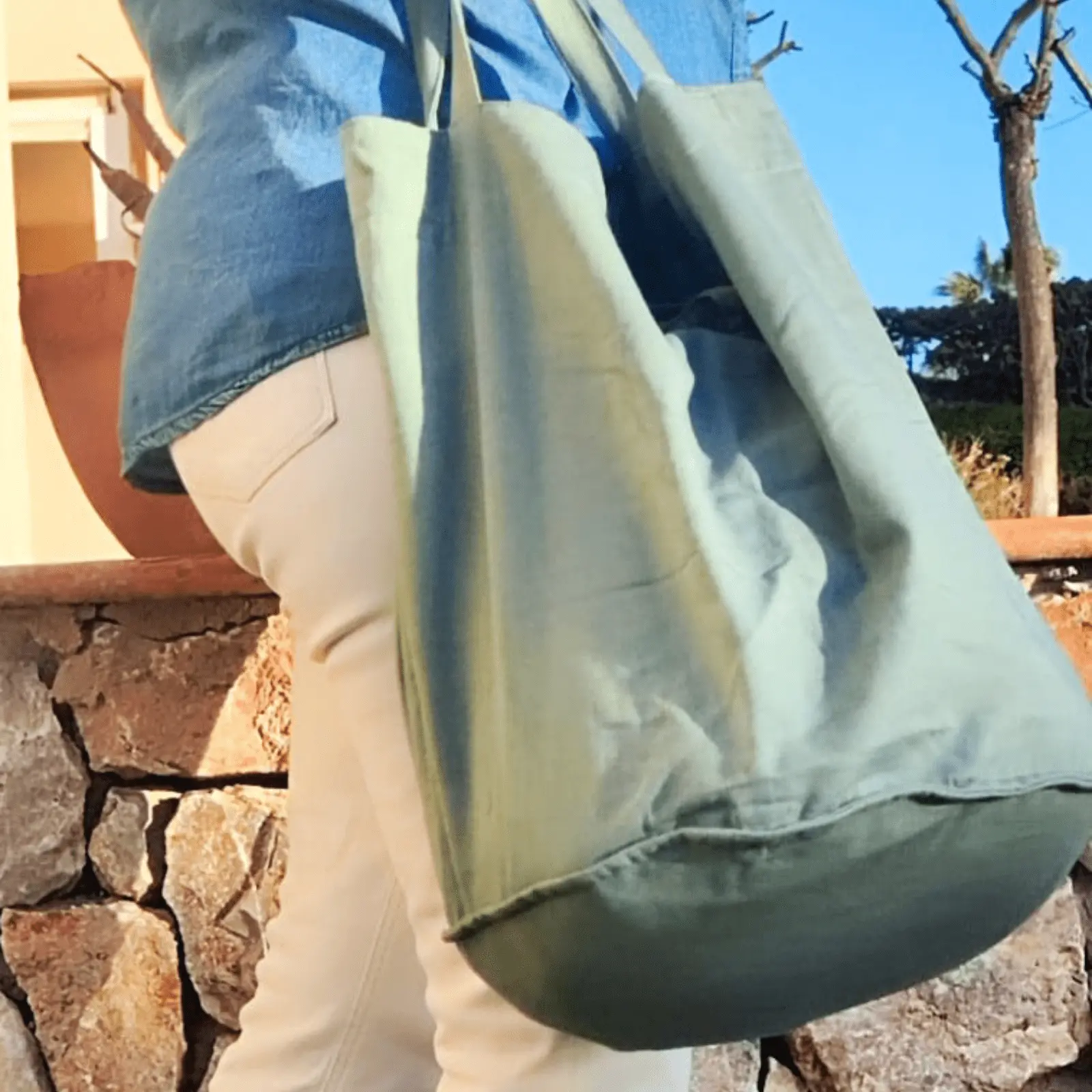 Rustic Cotton Tote Bag - Image 11