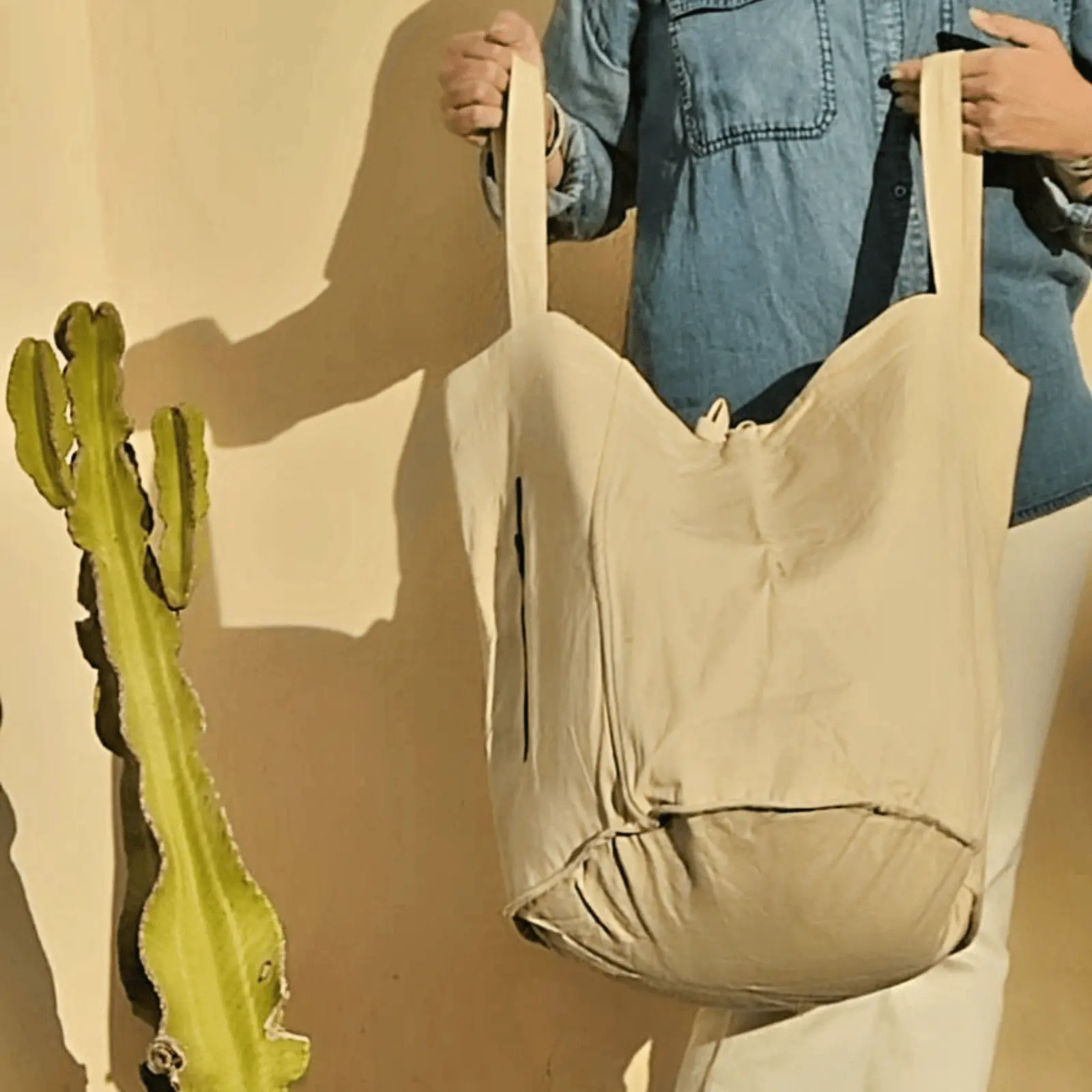 Rustic Cotton Tote Bag - Image 4