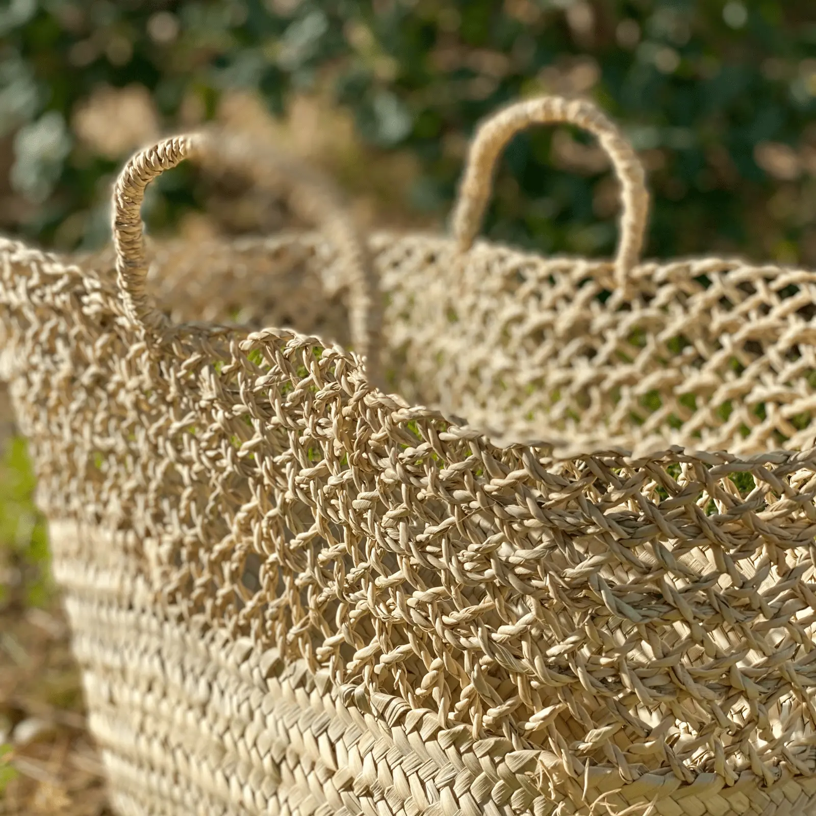 Palm and Enea Basket with Handles - Image 3