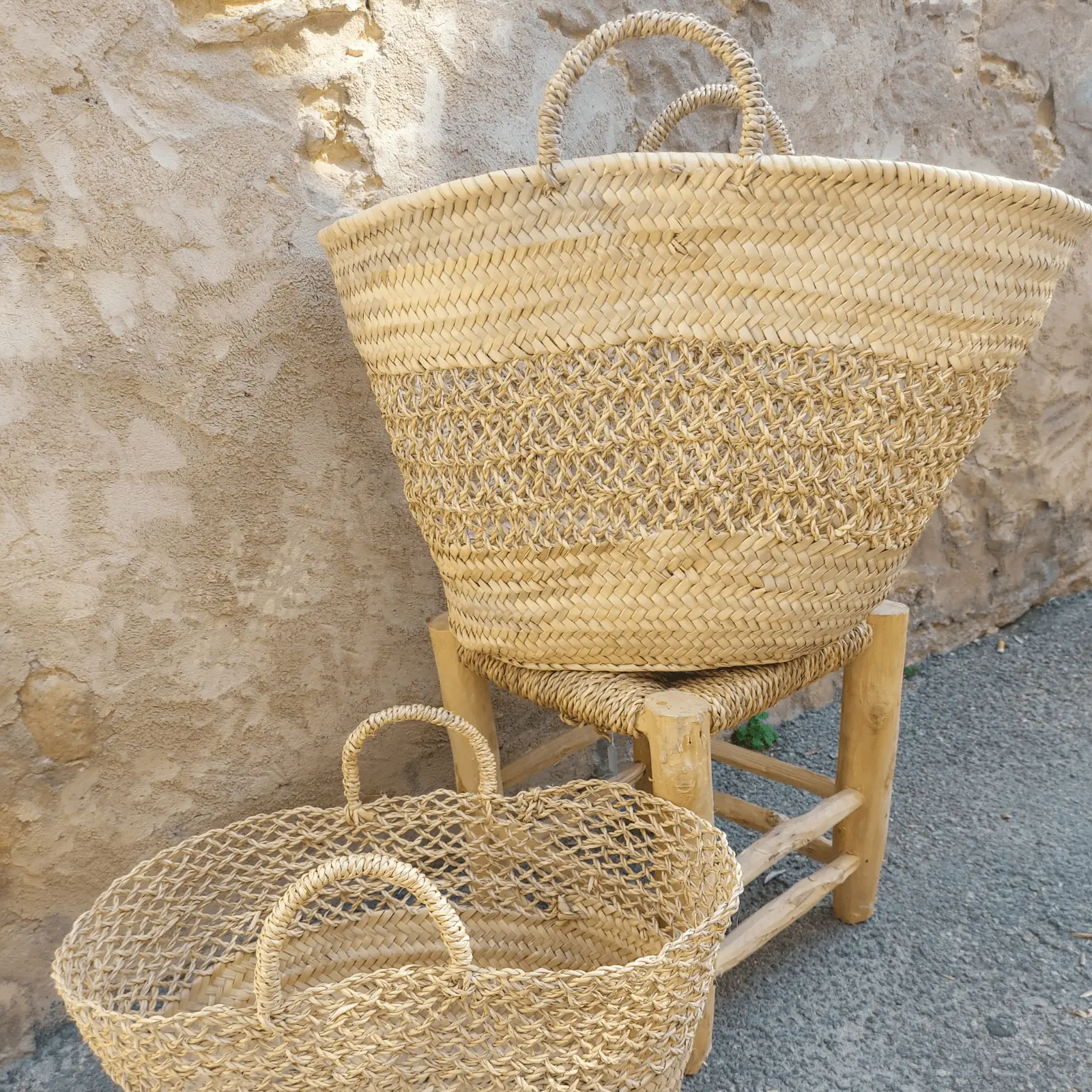 Palm and Enea Basket with Handles - Image 5