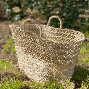 Cesta de Palma y Enea Calada con Asas
