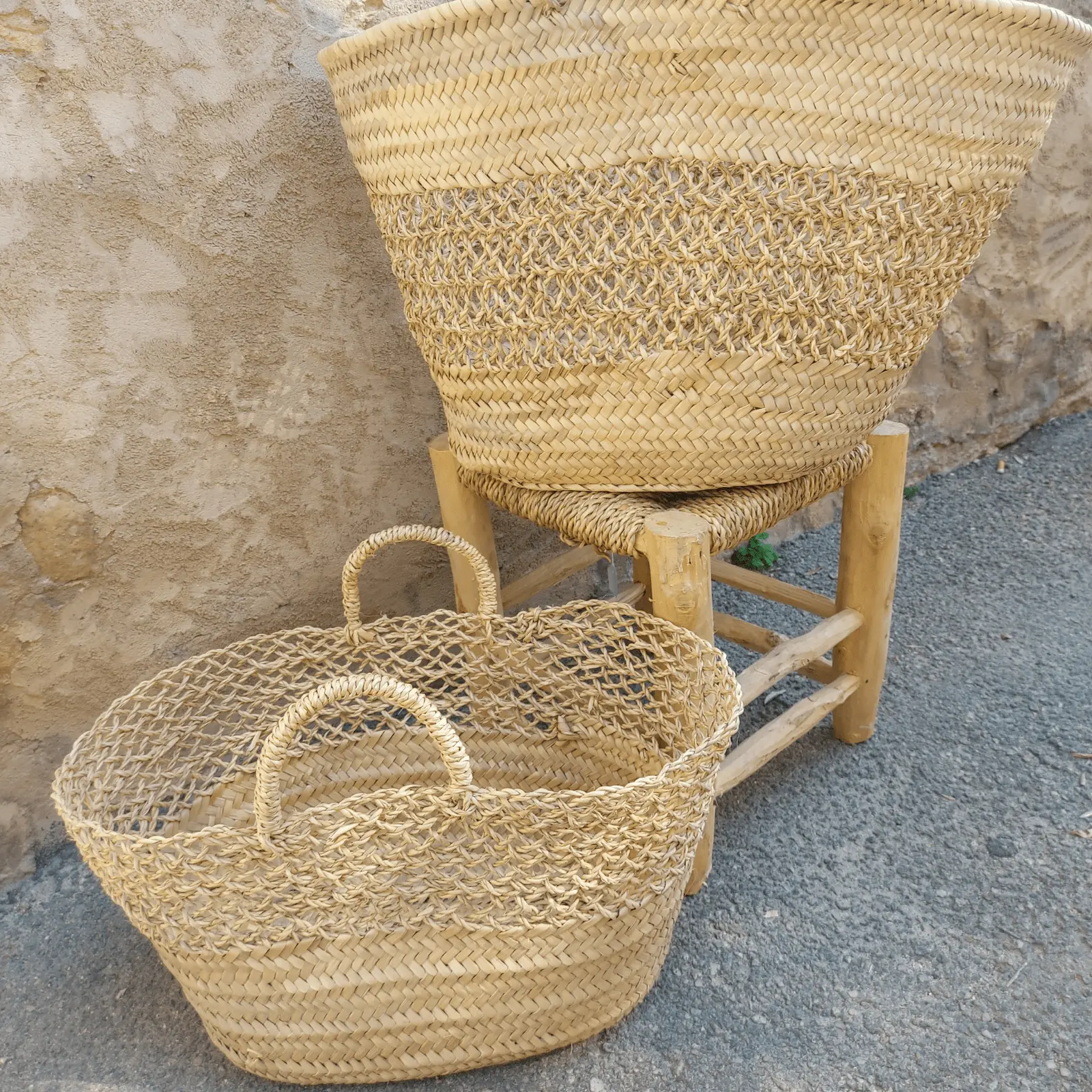 Palm and Enea Basket with Handles - Image 6