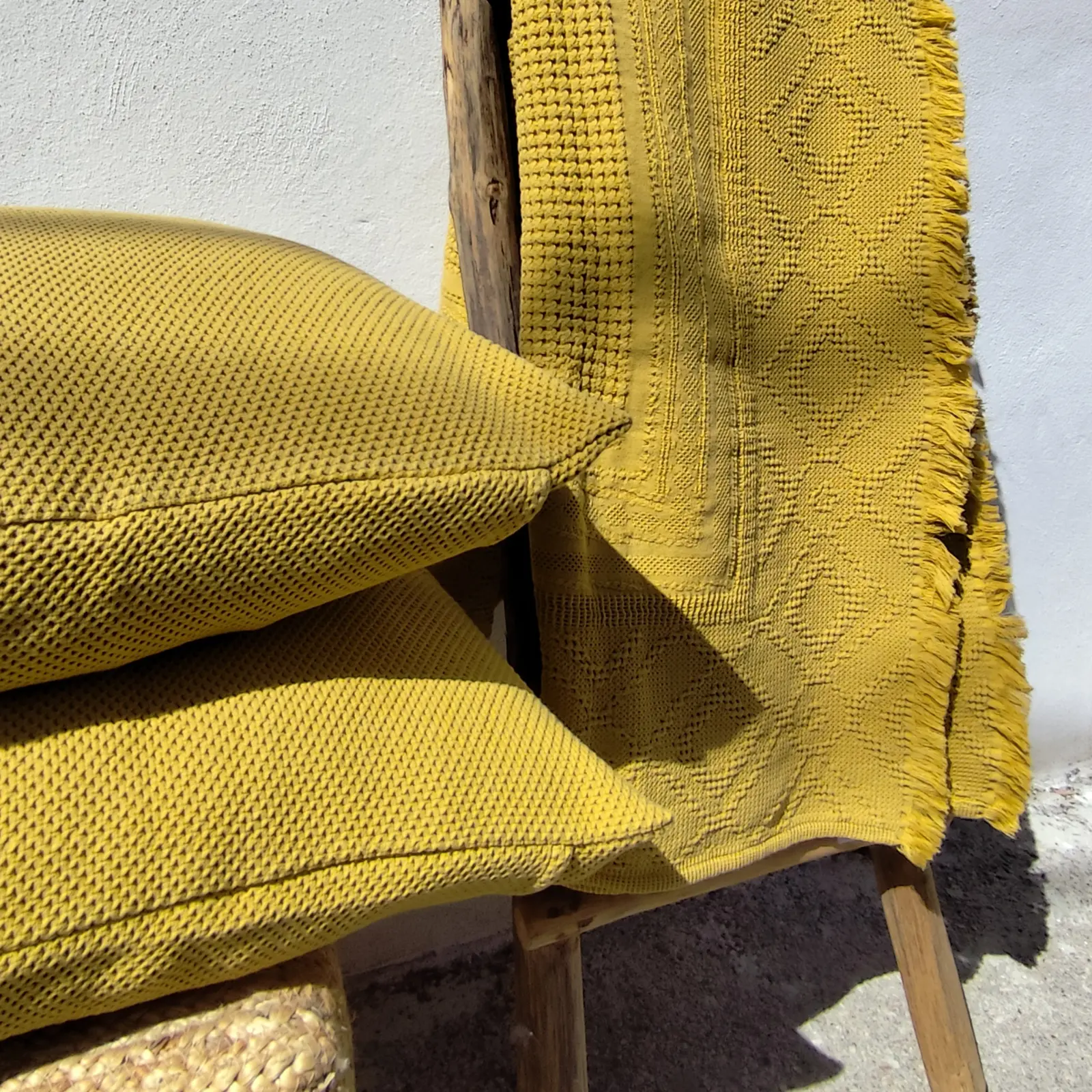 Mustard Boho Blanket - Image 3