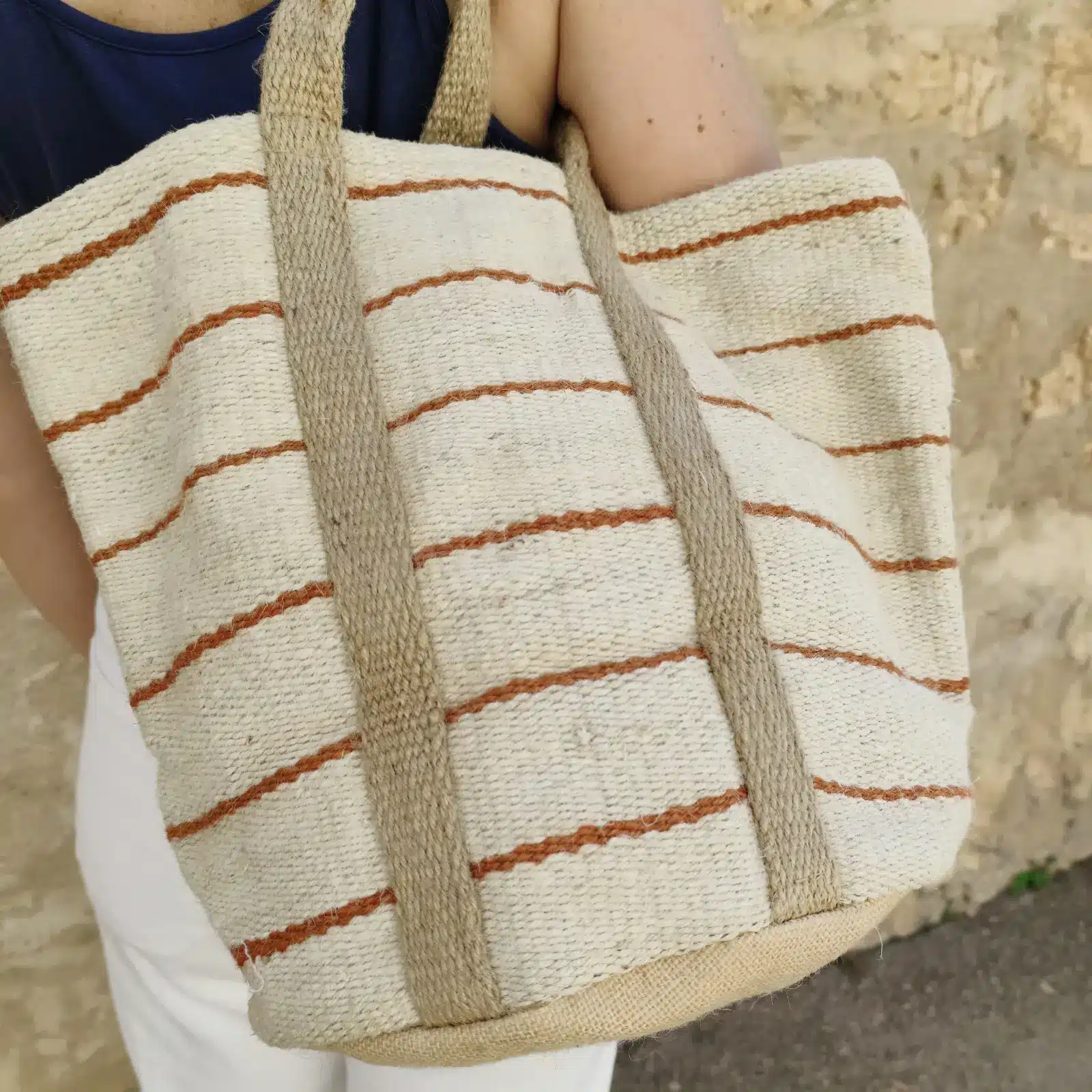 Handmade Jute Tote Bag - Image 3
