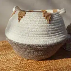 Cesta de Algodón con Asas