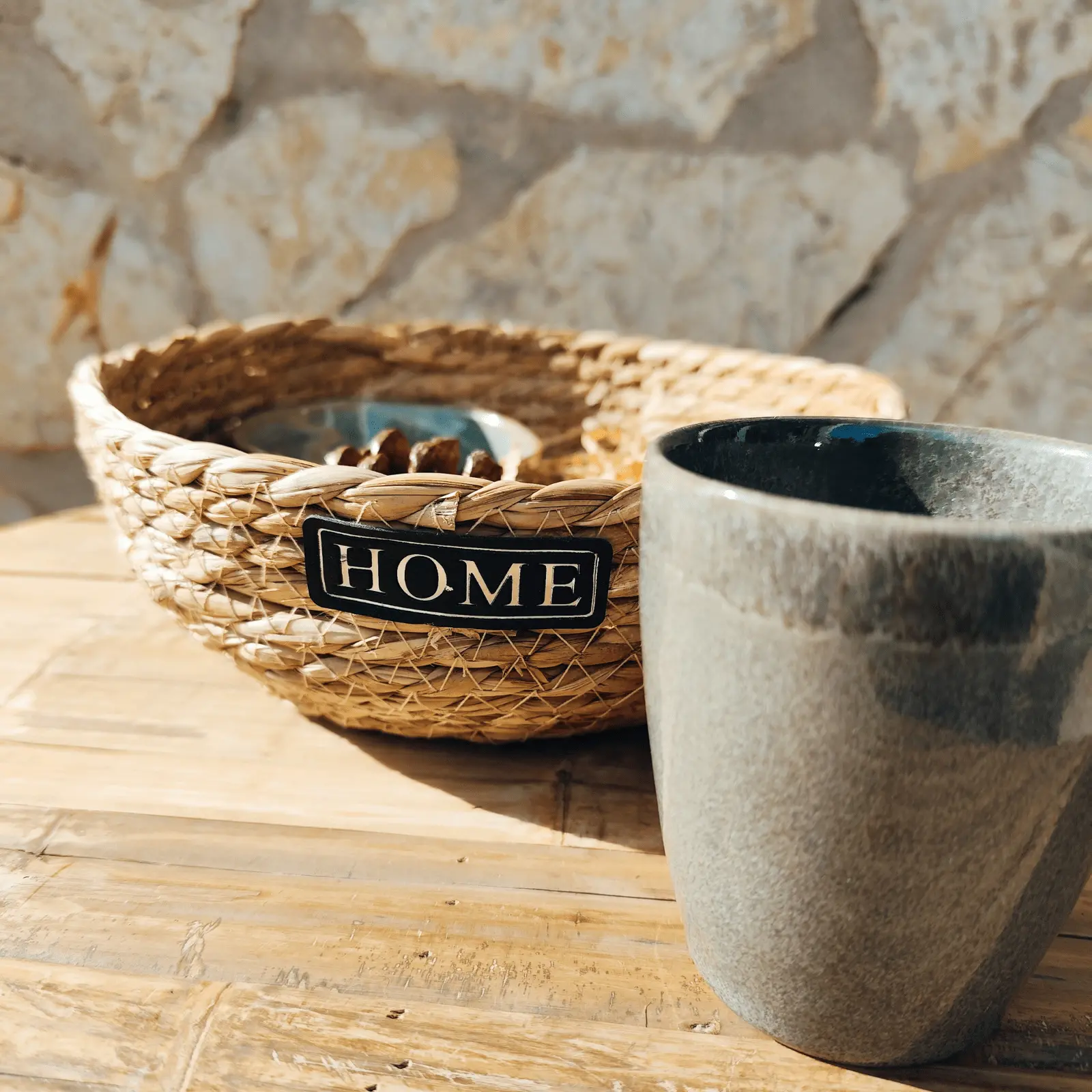 Gift Basket with Ceramic Cup and Bowl - Image 5