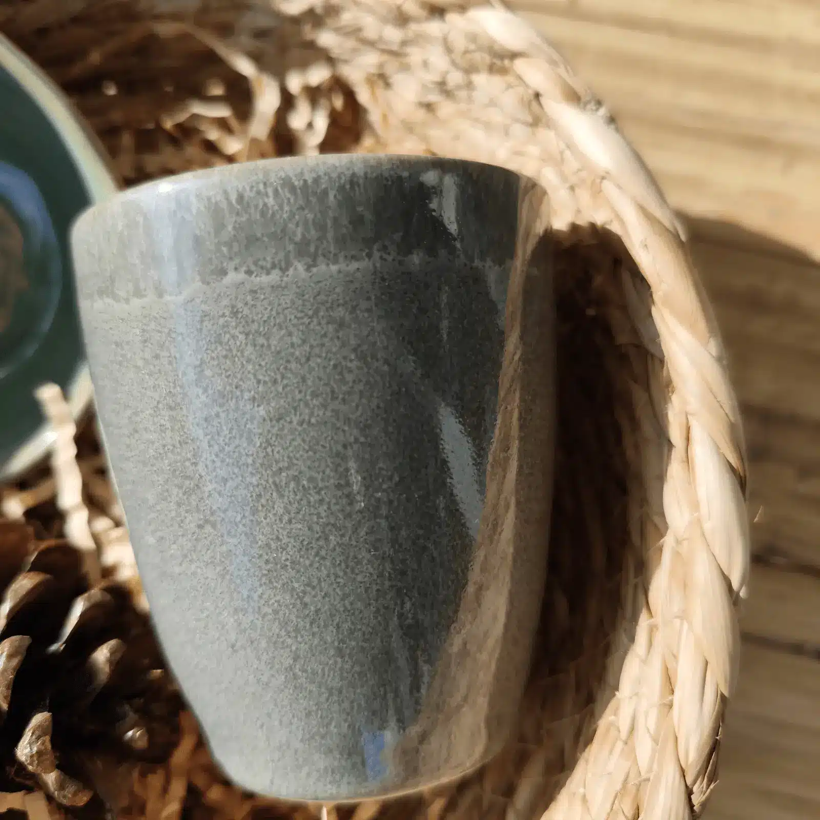 Gift Basket with Ceramic Cup and Bowl - Image 4
