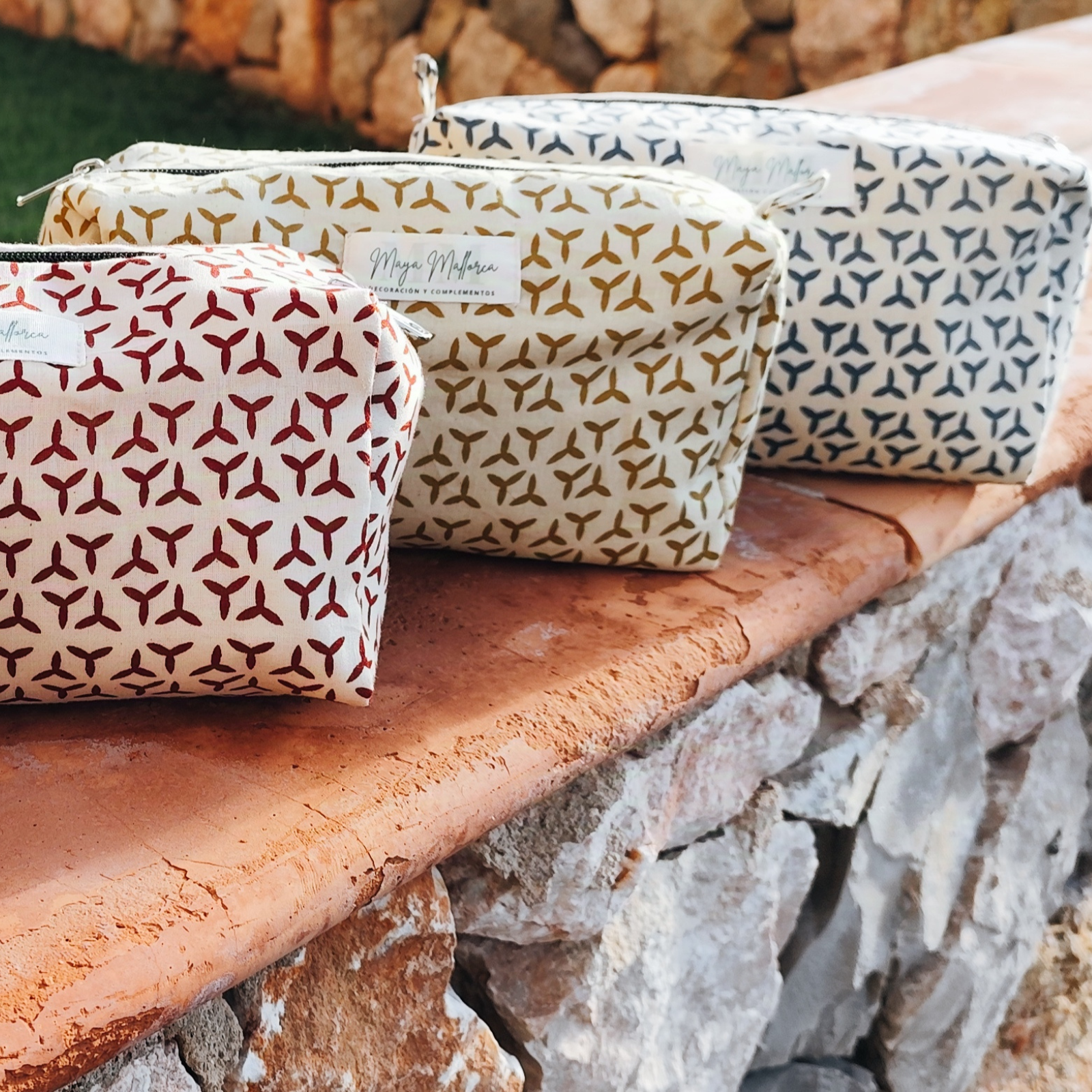 Cotton Travel and Toilet Bag Deiá - Image 4