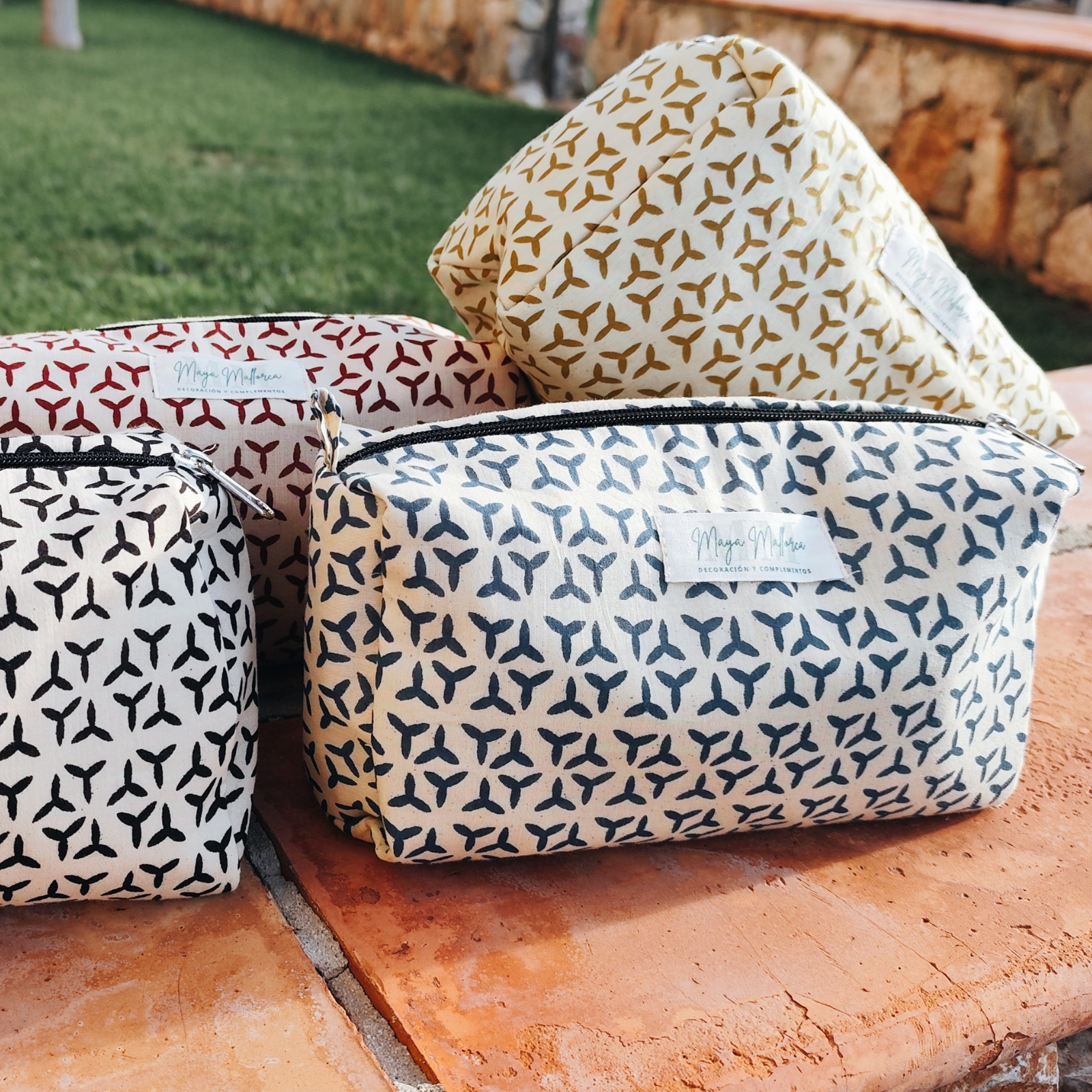 Cotton Travel and Toilet Bag Deiá