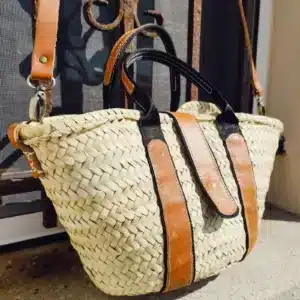 Bolso de Palma con Solapa Imán y Doble Asa Bicolor
