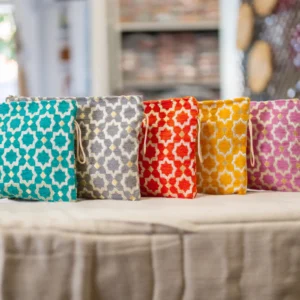 Geometric Print Clutch Bag