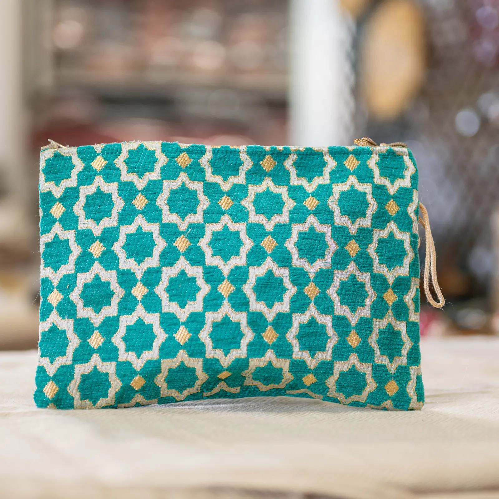 Geometric Print Clutch Bag - Image 4
