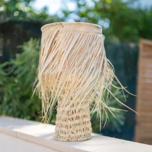 Natural Palm Table Lamp