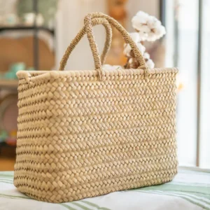 Bolso Palma Rectangular Reforzada con Asas Cortas