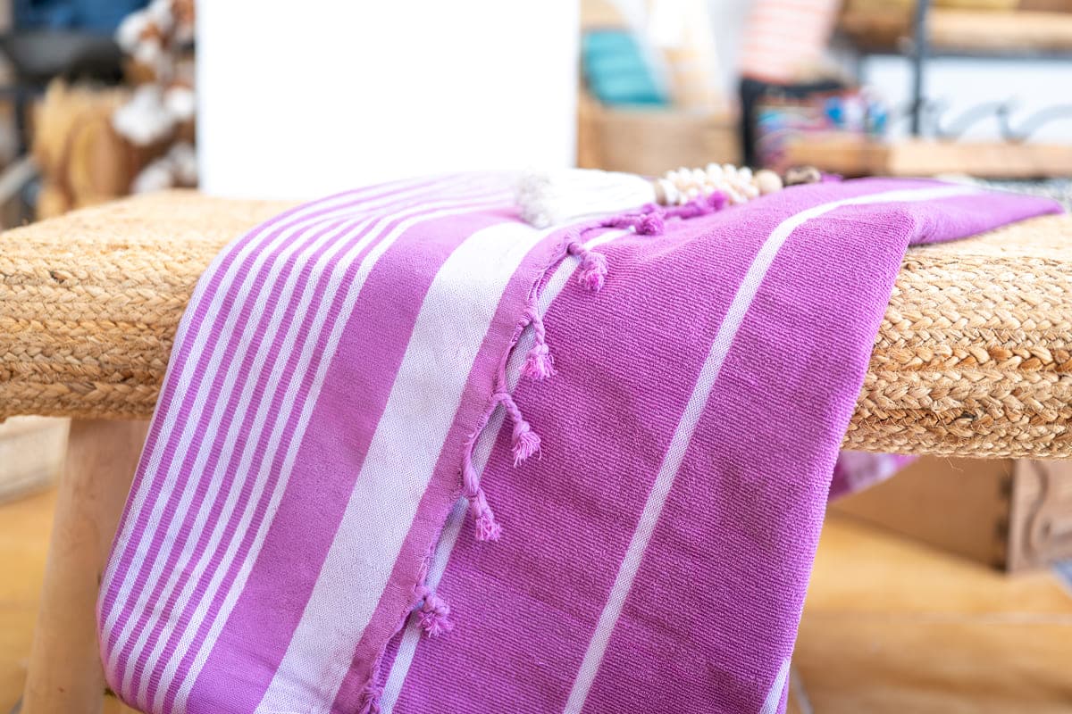 FOUTA ALGODON CON TOALLA DE COLORES comprar